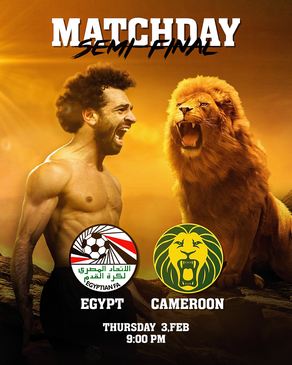 Advertising  artwork egypt football Liverpool manipulation poster retouching  salah Social media post