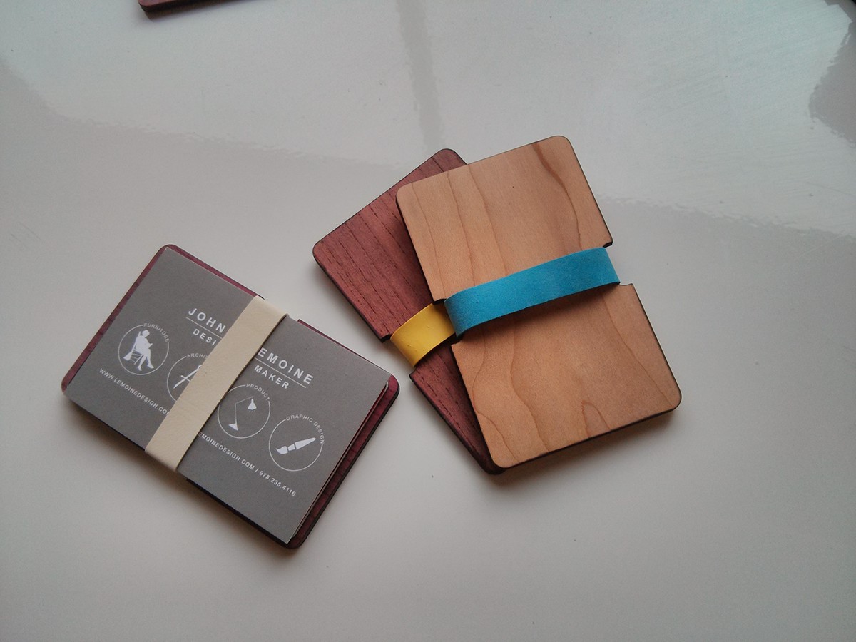 wood moneyclip furniture design woodworking money WALLET costanza purpleheart maple rubber reuse RECYCLED upcycled Style