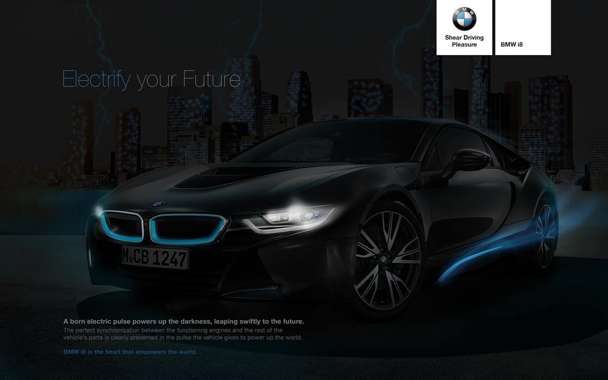 BMW i8 BMW concept drive Digital Advertising digital campaign new media