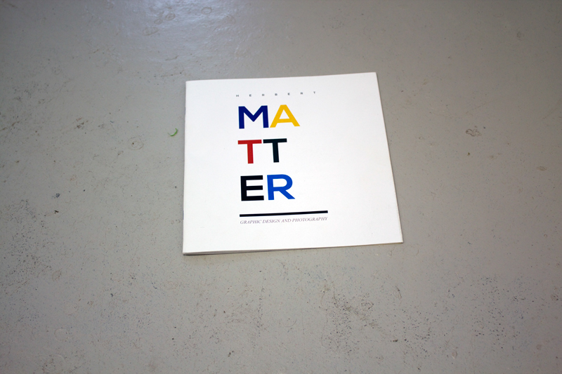 Herbert Matter brochure editorial nkh norges kreative høyskole