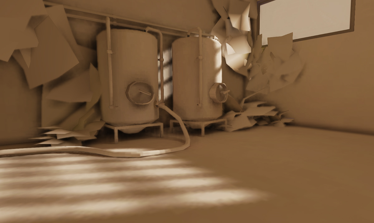 Maya 3d modeling environment modeling UDK Unreal brewery post-apocalyptic photoshop