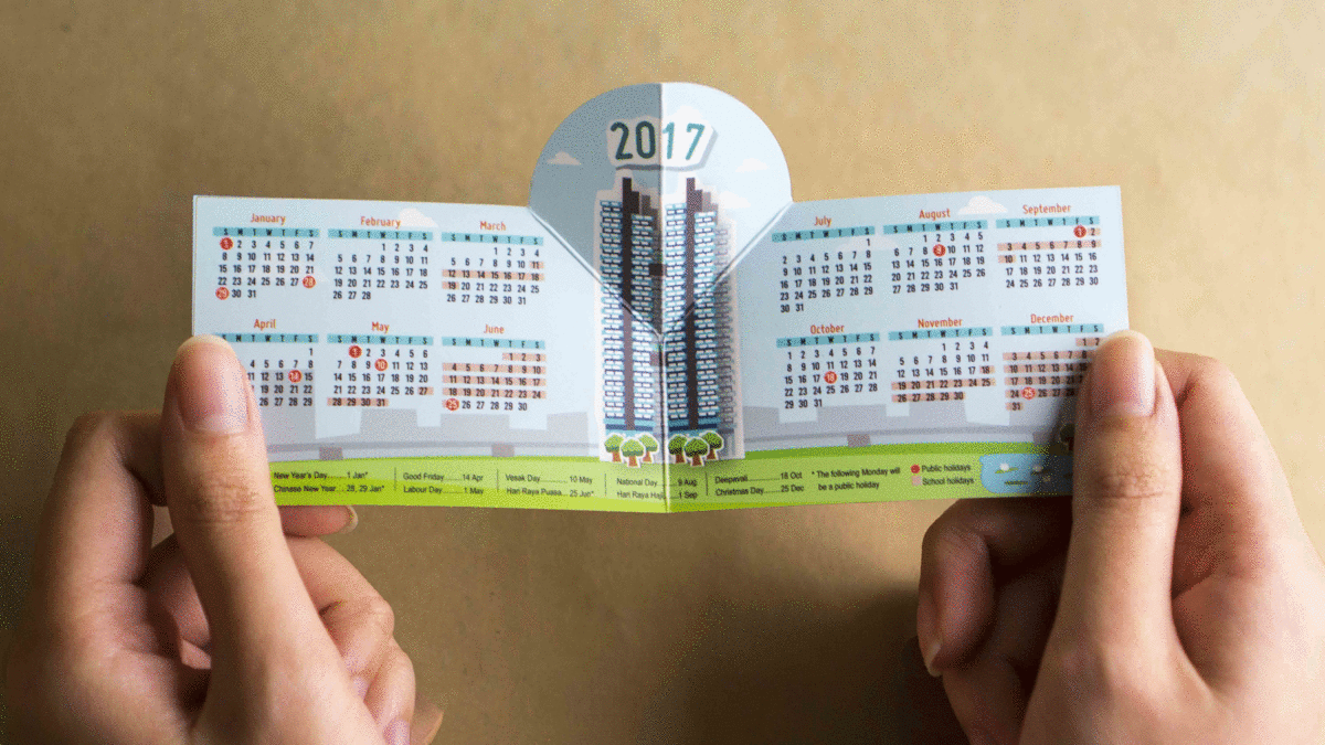 calendar cards graphic ILLUSTRATION  InDesign