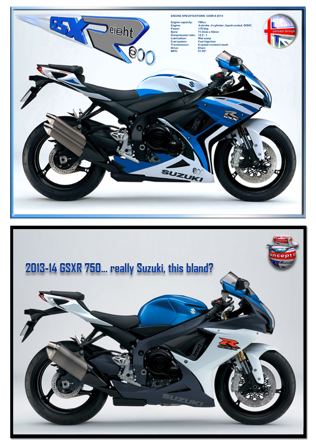 concept design motorbike design  Motorcycle concept GSXR 800 Suzuki GSXR motorcycle design Suzuki concept