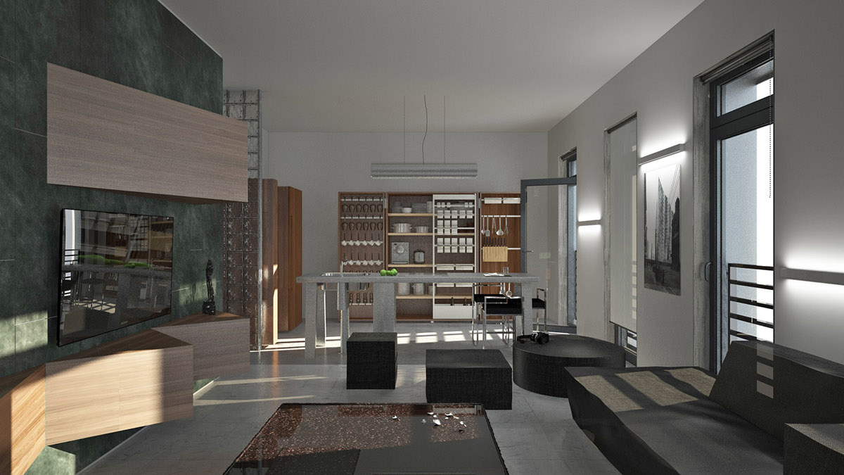 Interior cubes Moscow WestValley flat apartment interiordesign
