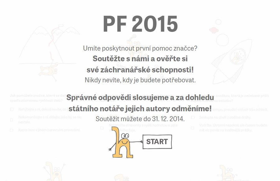 New Year Card questionnaire hrivnak first-aid brand online digital draw