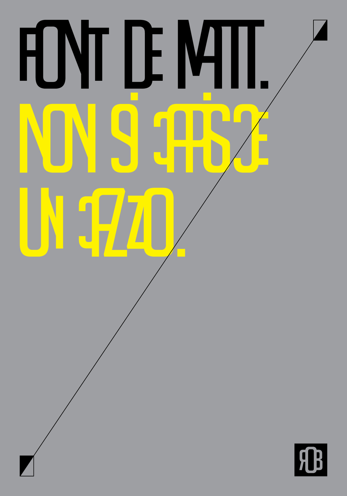 font typo crazy design CYMK black poster postcard Logotype logo logogram logographic quadricromia alphabet