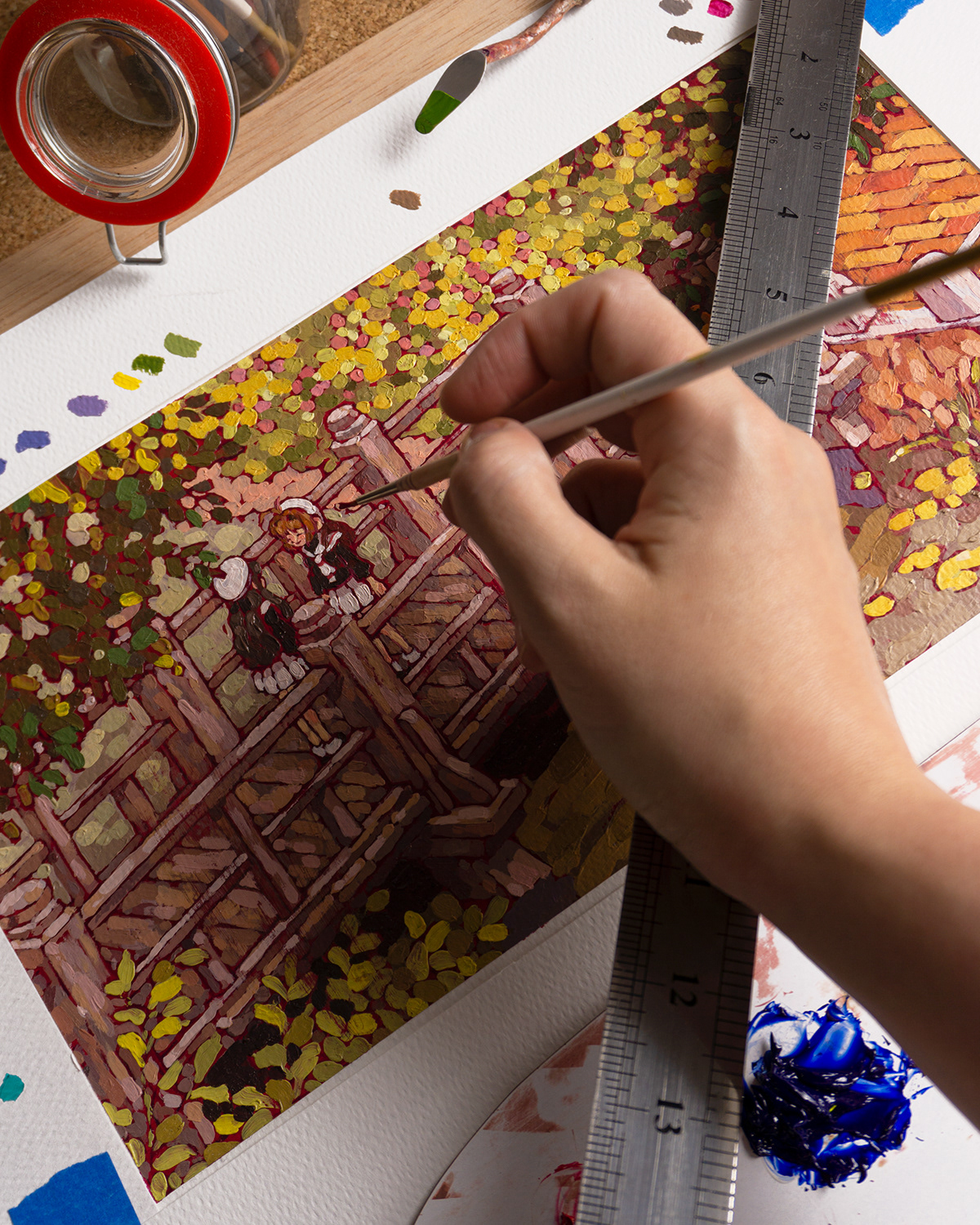 cardcaptor fanart ILLUSTRATION  oil painting   sakura