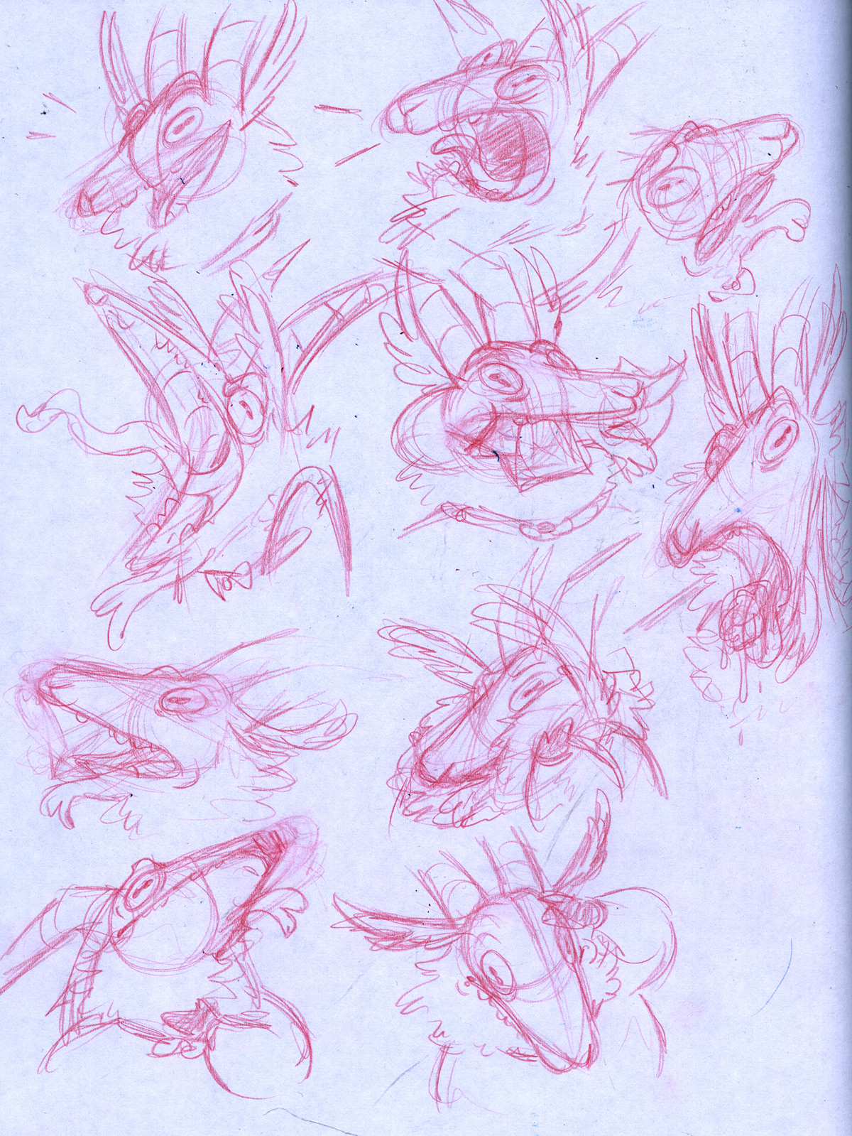 madethis sketches characters expressions