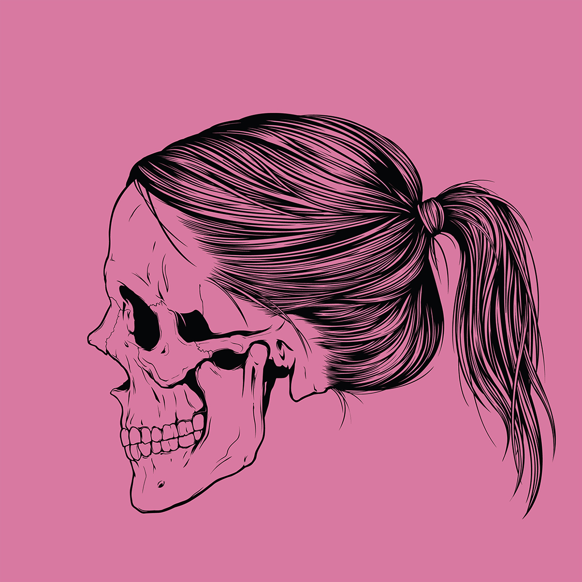 vector adobe illustrator Illustrator gaks designs gaks skull girls skull girl skull hair