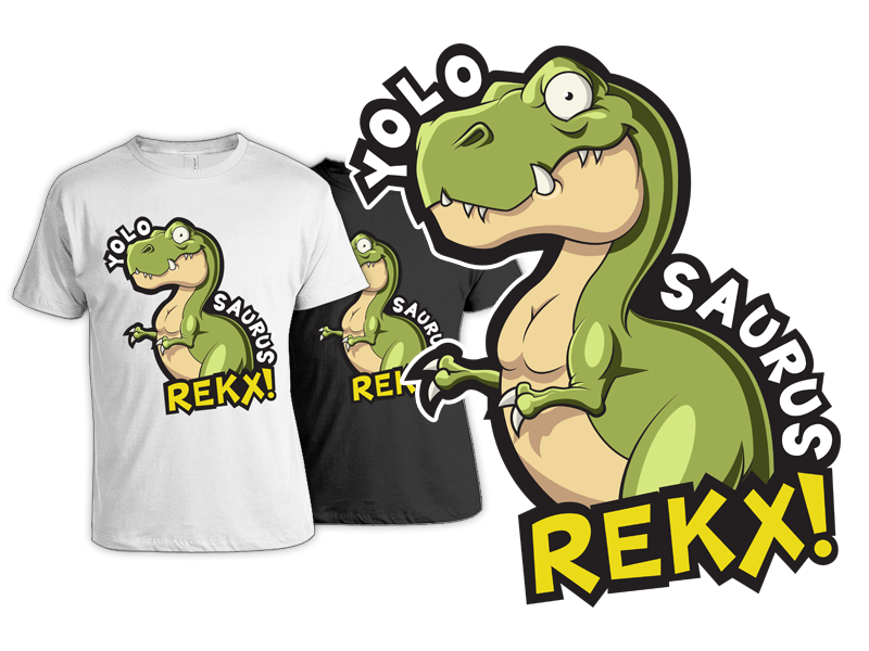 ChaBoyyHD shirt design apparel illustrating vector t-rex Meme Mattyjay Mattias Johansson brand ink wacom