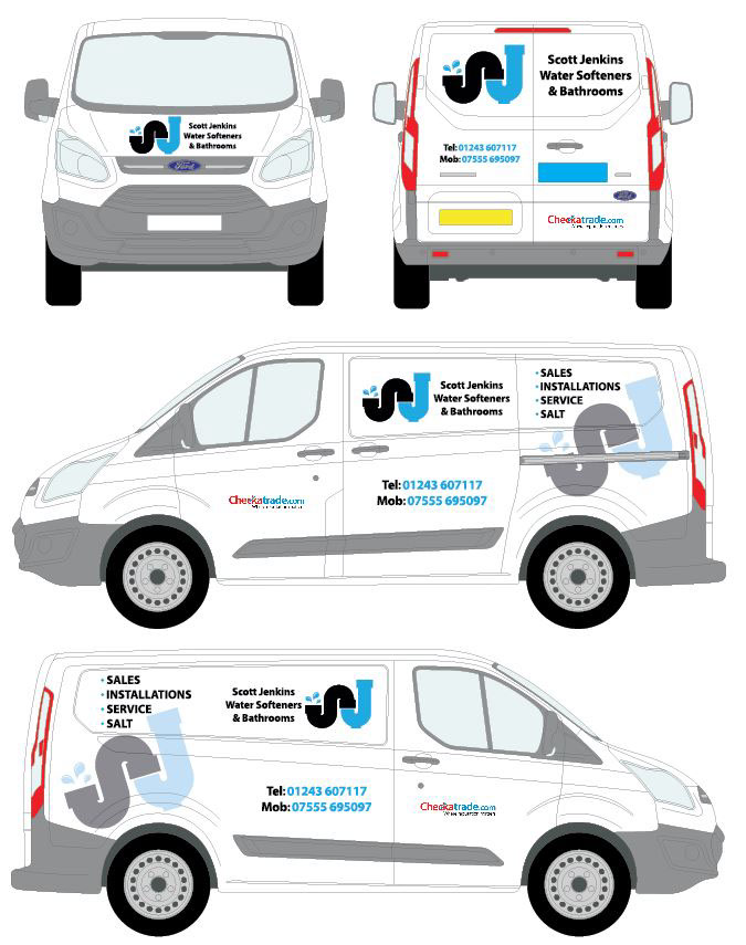 water softeners vehicle layout graphics gap Composer Illustrator photoshop
