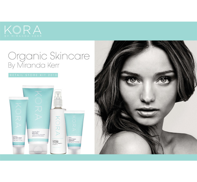 packaging design skin care Australian super model Miranda Kerr organic jane abma kora