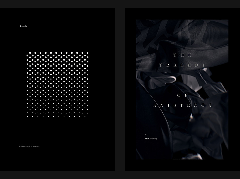 design art motion experimental 'Film'  generative print posters surreal dark Moody