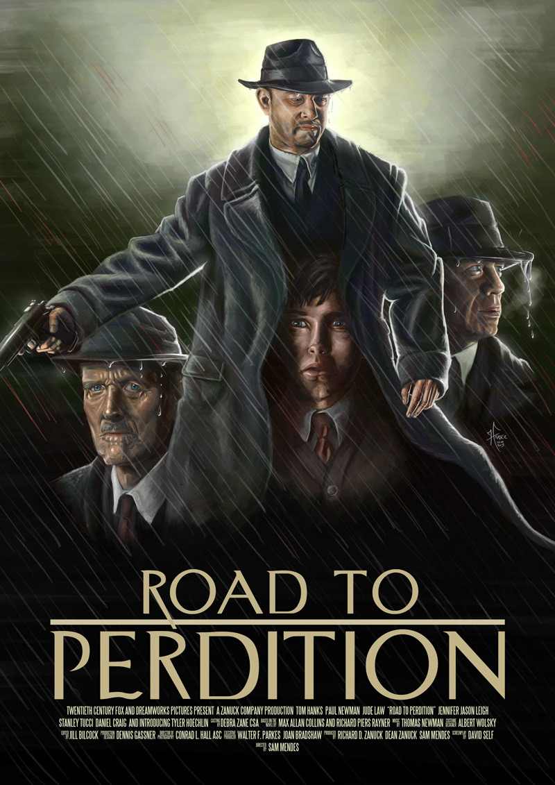 Road to Perdition 2002 Movie Poster Print A0-A1-A2-A3-A4-A5-A6-MAXI 1000 