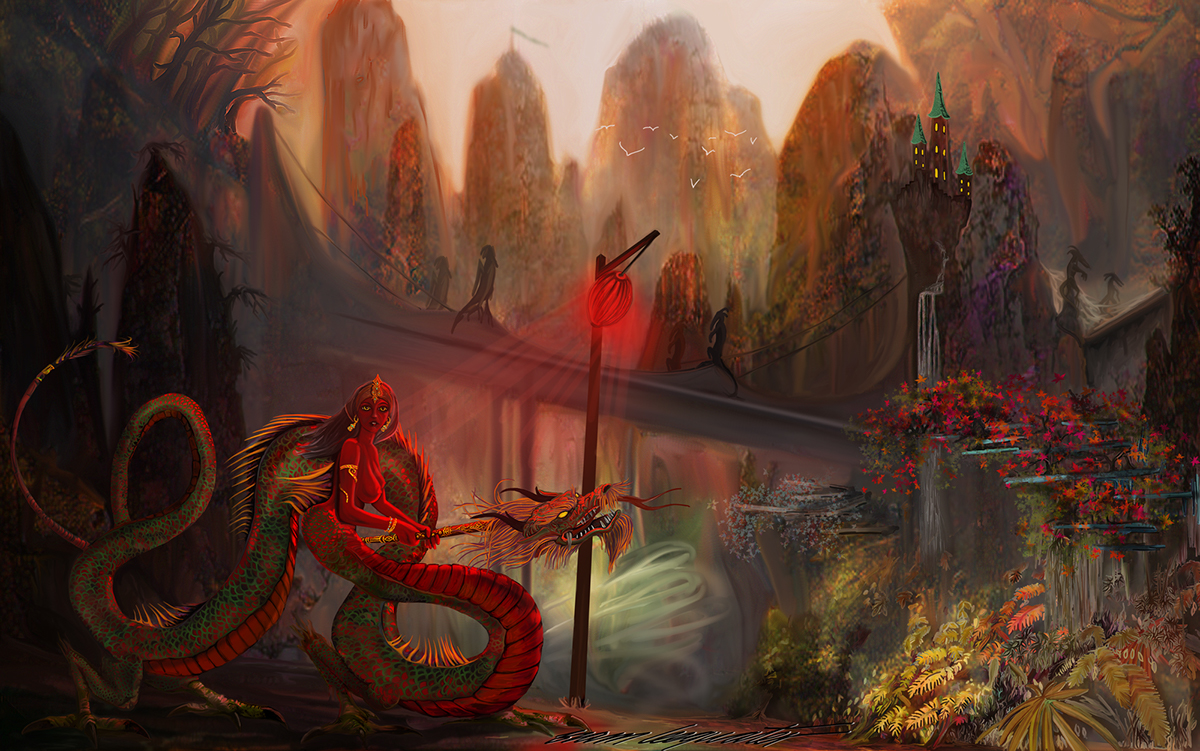 digital drawings dragons concepts dragon drawings wicked characters  fantasy art realistic bram leegwater Dragon Art