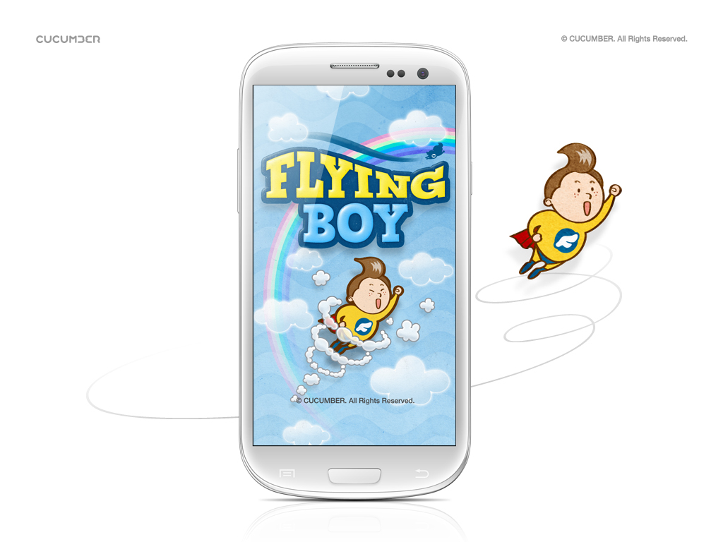 flying boy  flying boy GUI game ui mobile Interface