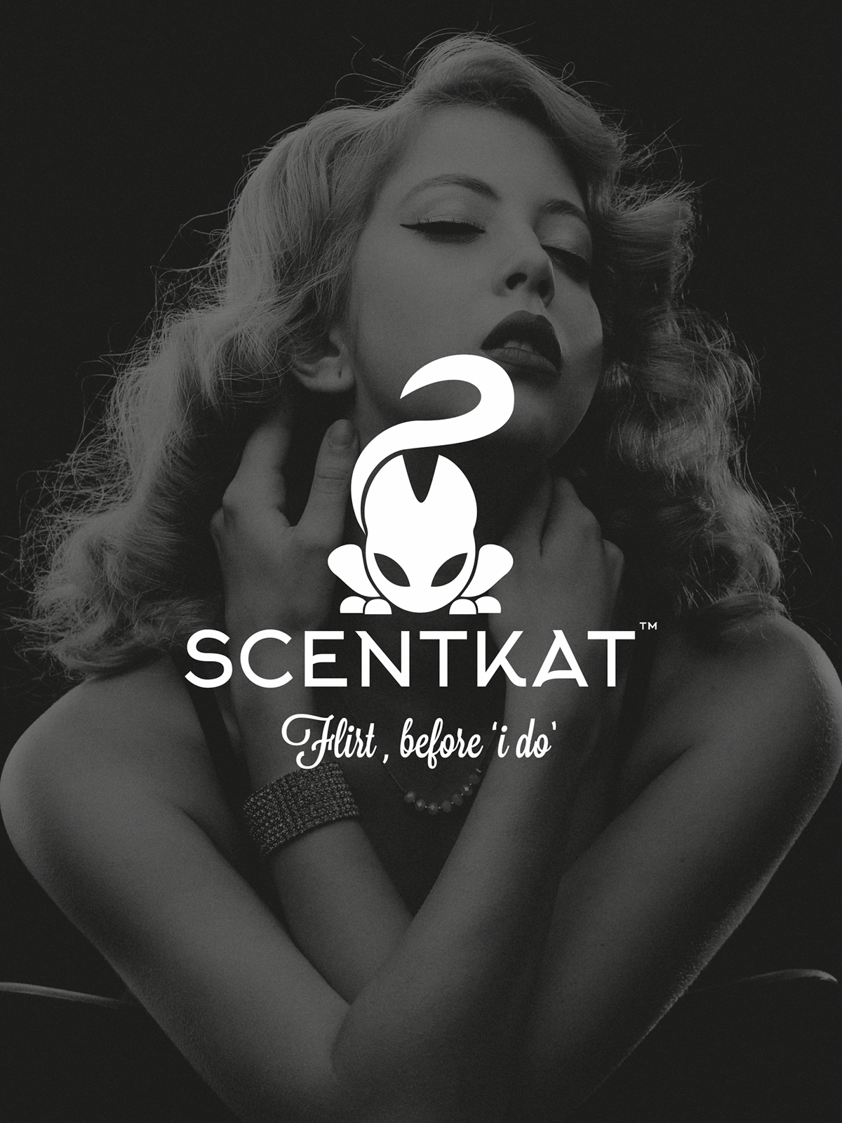 Perfumes colognes subscription scentkat online logo business identity exclusive cosmetics