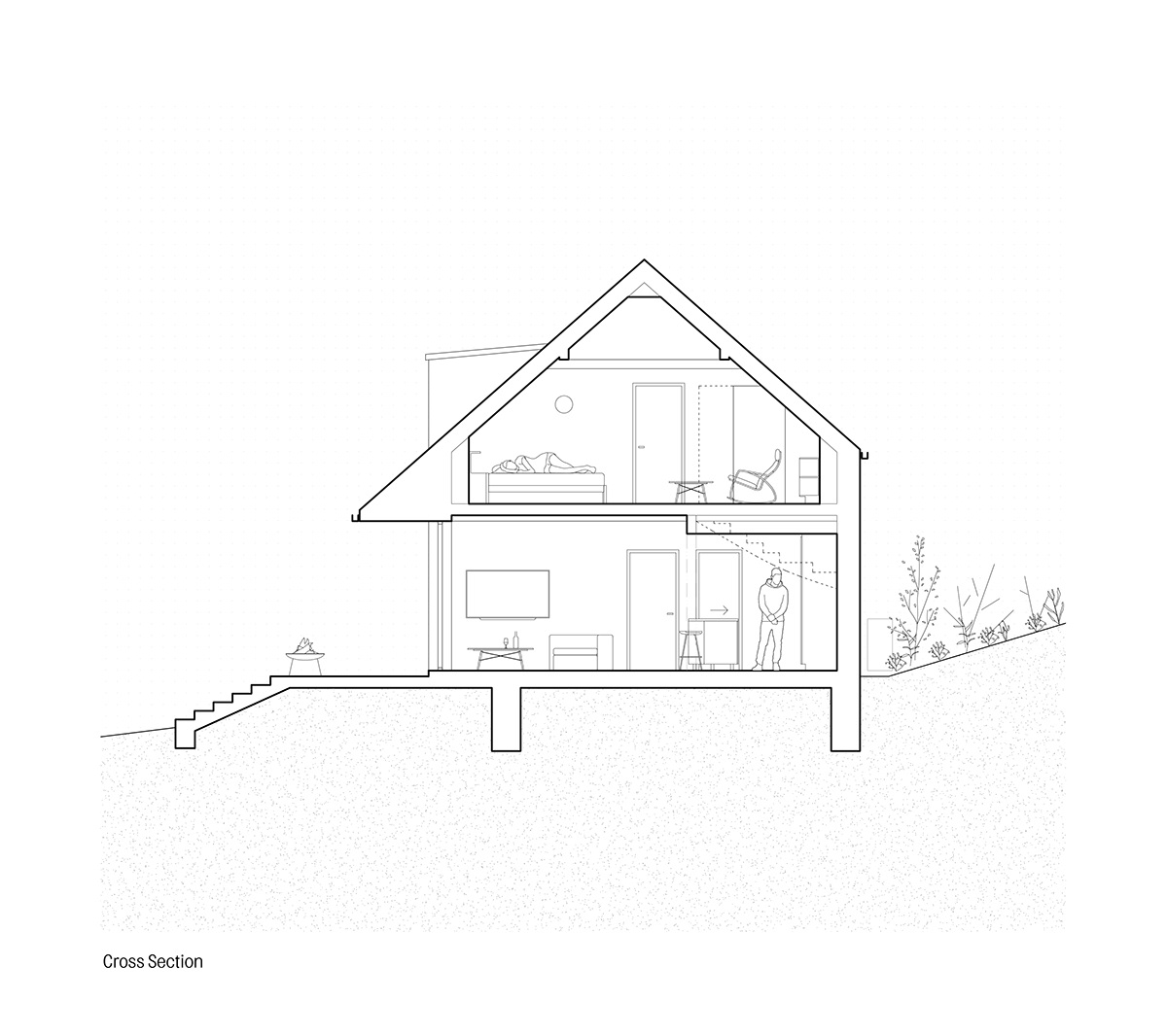 architecture family house garden house individual house minimalist nordic simple wood wooden facade