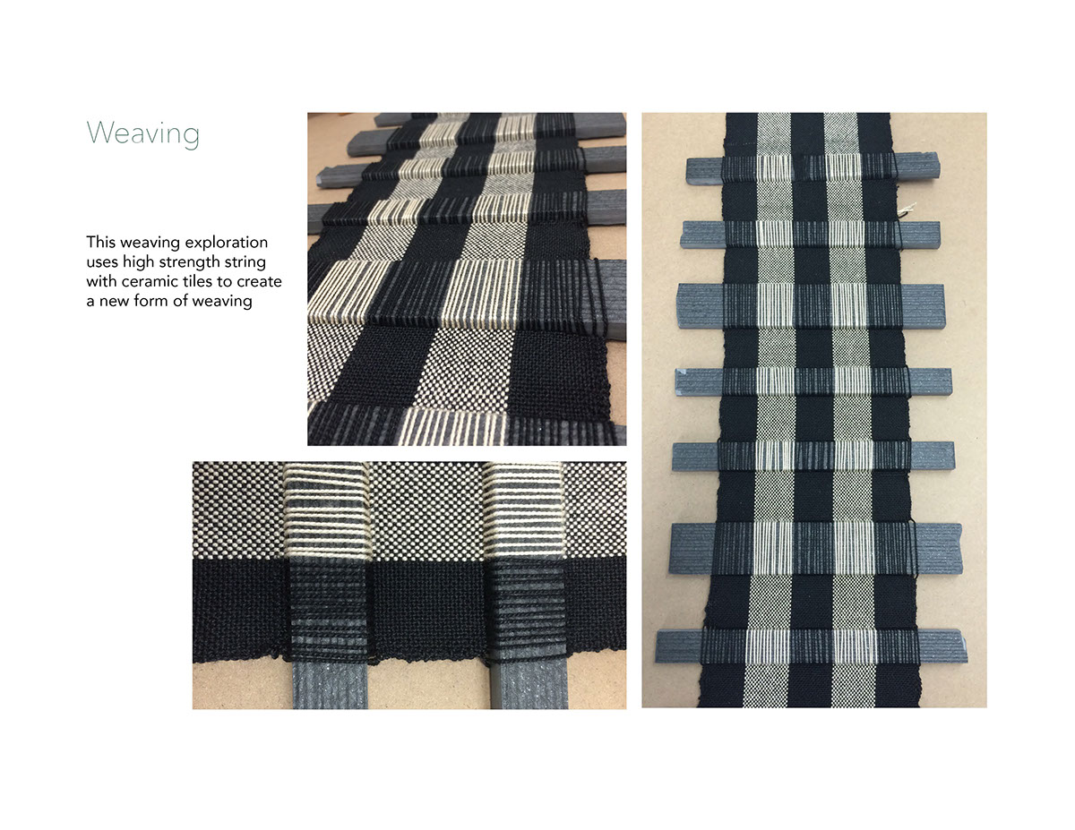 weaving felting Textiles materials