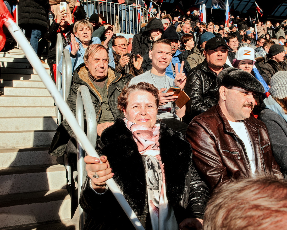 army demonstration kitsch Manifestation patriotism redneck russian stadium ukraine War