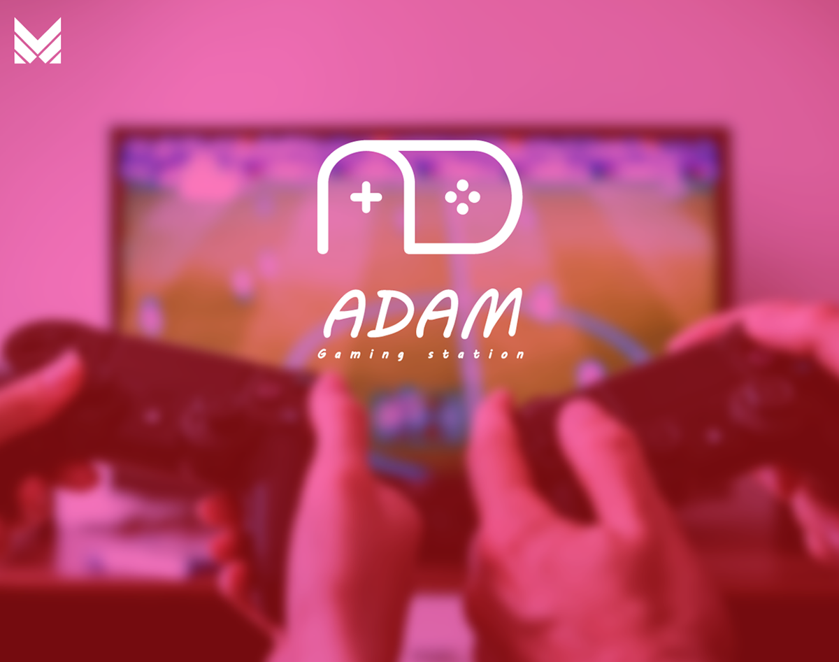 logo Gaming Logo gaming station Gaming Station logo Logo Design adam logo