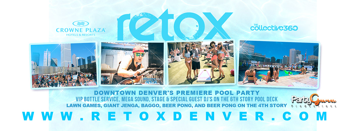 Retox Pool Party Logo Design Flyer Design Summer Design 3D