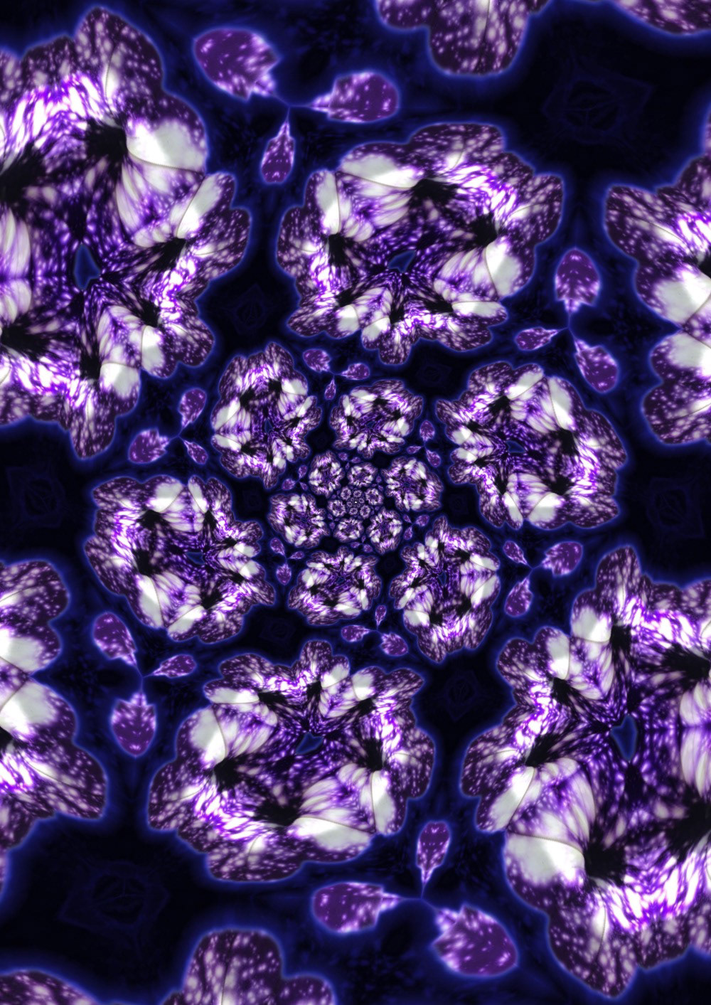Fleurs Flores fiori purple violet morado kaleidoscope Fun voyage ciel SKY CIelo stars galaxies étoiles