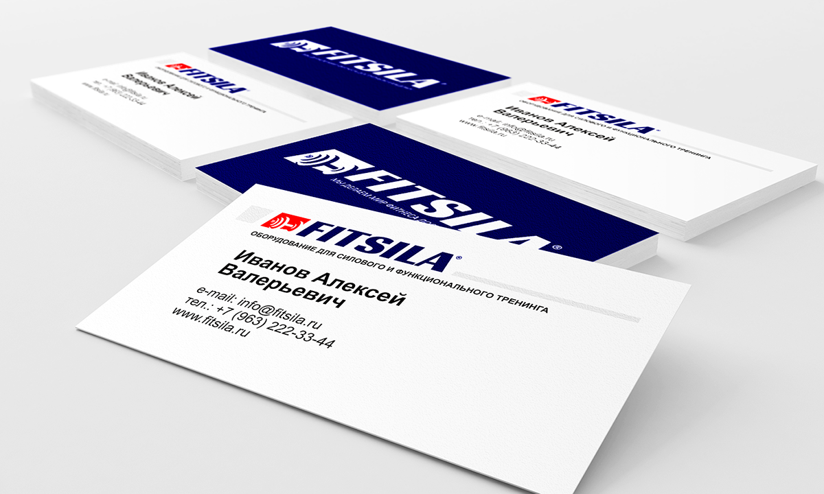 FitSila Miditator brend logo visit card