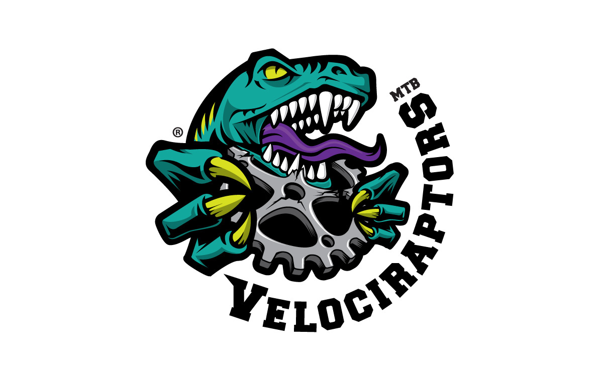 mountainbike Bike bicicle MTB raptors Dinosaur Velociraptors bicicleta logo Logo Design sport dinosaurio santo domingo jersey damian dominguez