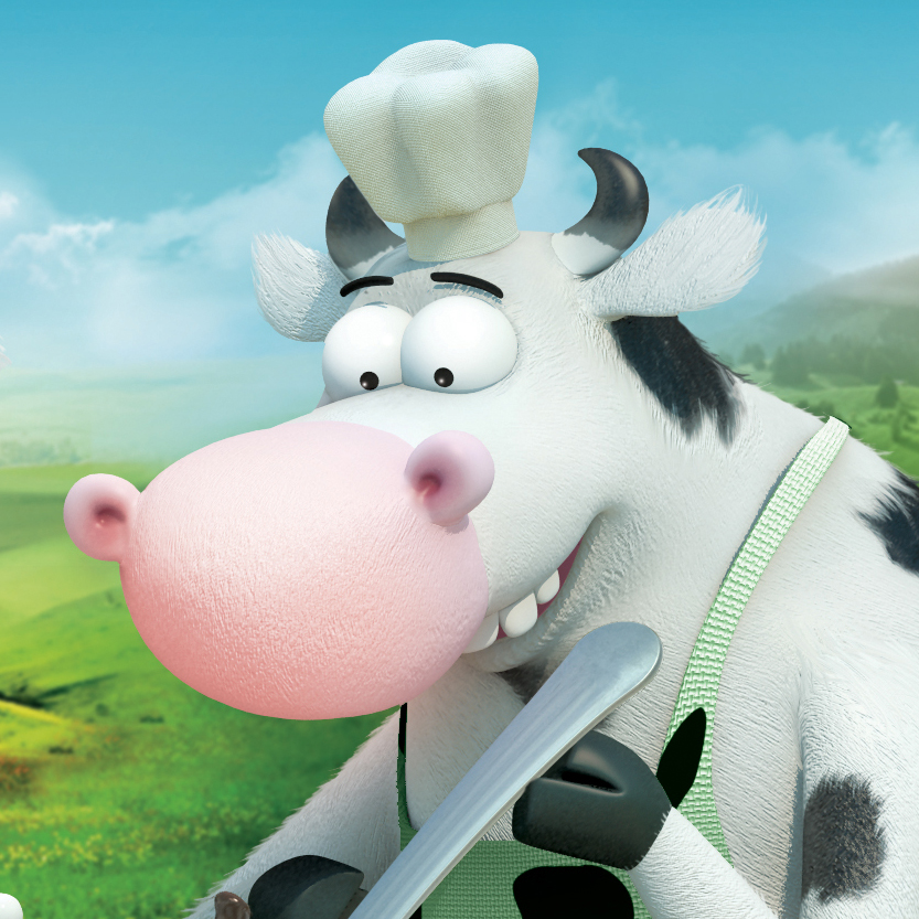 Character cow sütaş milk 3D model