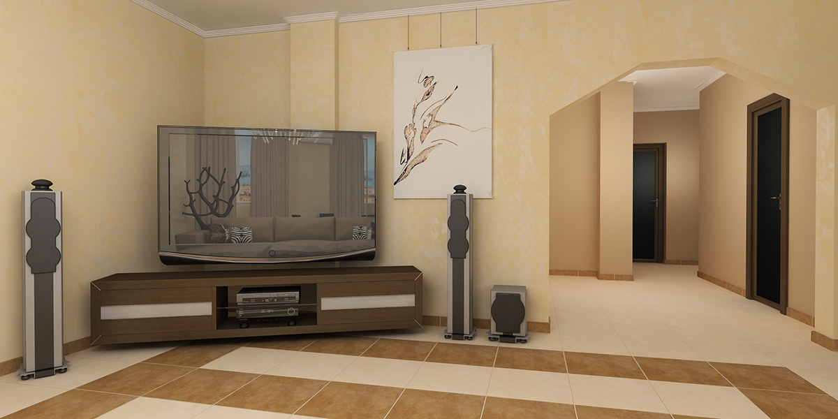 a bachelor Interior design male kitchen living room balcony TV zone