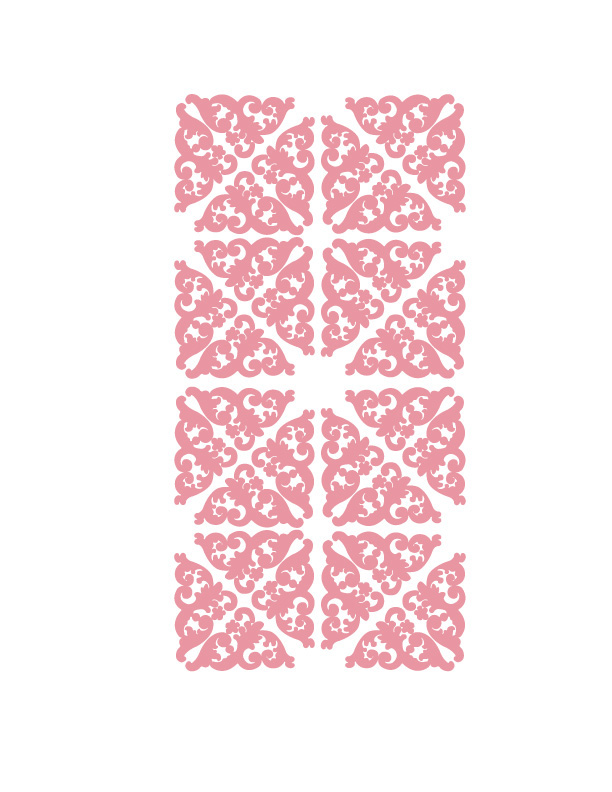 Desiree Tomich Valentine's Day pink hearts Love print pattern vintage