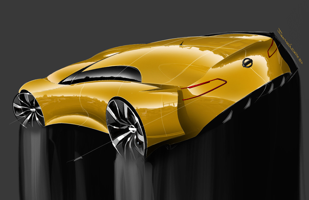 Automotive design car design car sketch diseño automotriz Diseño de automoción jaguar mendezign Nissan photoshop sketch