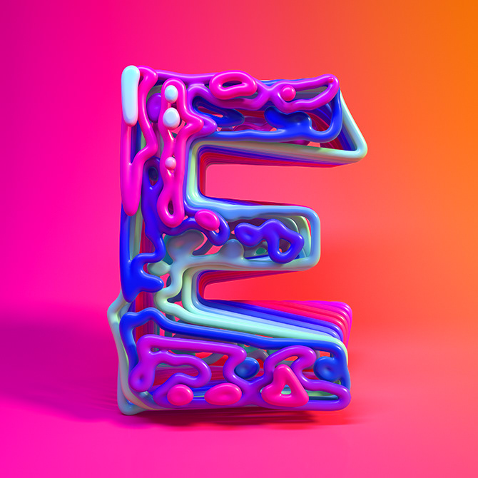 type letters 36daysoftype c4d