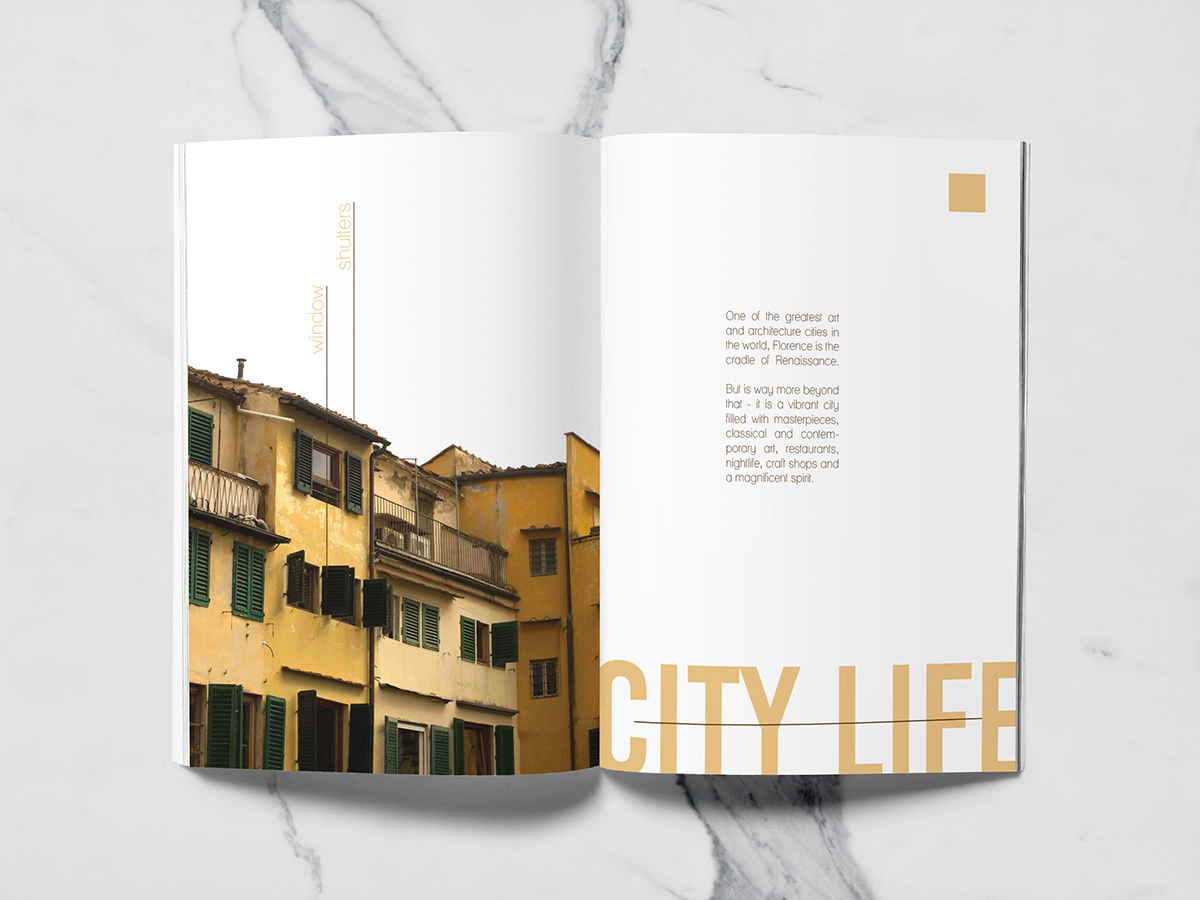 Florence magazine Booklet Zine  graphic design  editorial Magazine design Italy