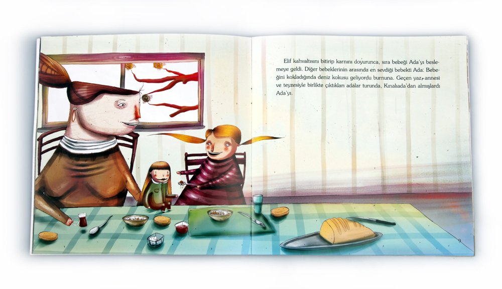 new children book book ADA Island hair little girl Baby Doll doll dolly aunt mother mom Illustrator