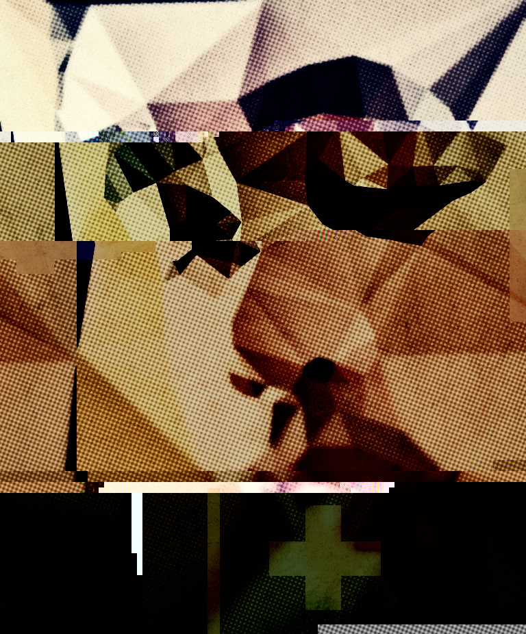 digital  collage Glitch experimental