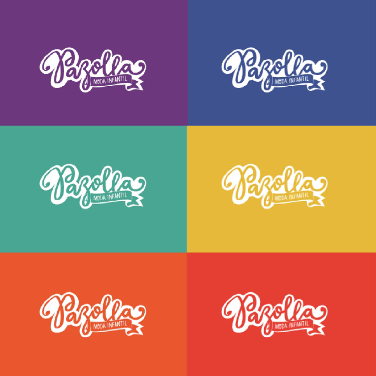logo design lettering kids identidade visual colors