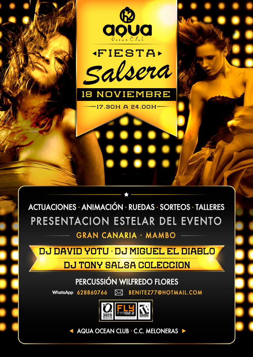 print design flyer party DANCE   salsa poster