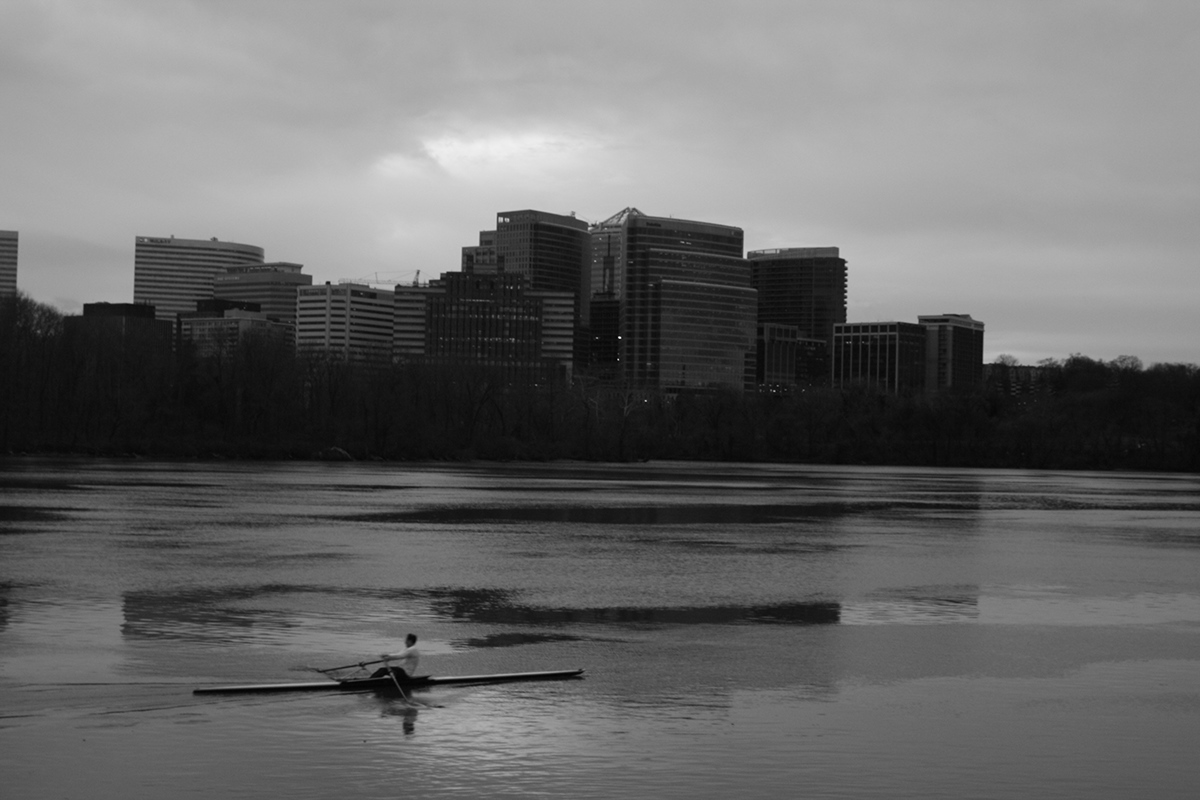 dc photo Cannon black and white