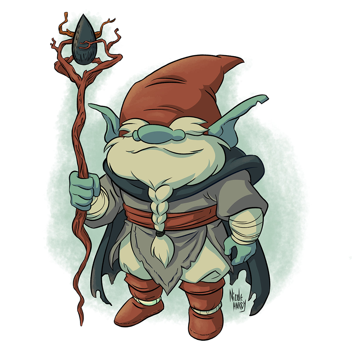 gnome Character design  cartoon dnd Dungeons and Dragons dwarf fantasy rpg
