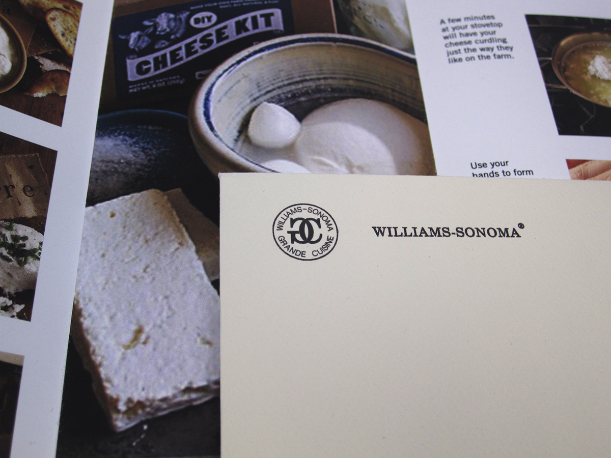 brochures brochure marketing   Promotion Williams-Sonoma production design