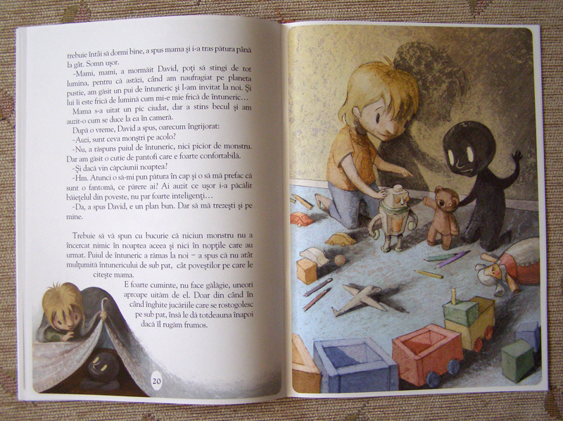 romanian children book Picture book fear of darkness boy girl siblings darkness fear cute Games