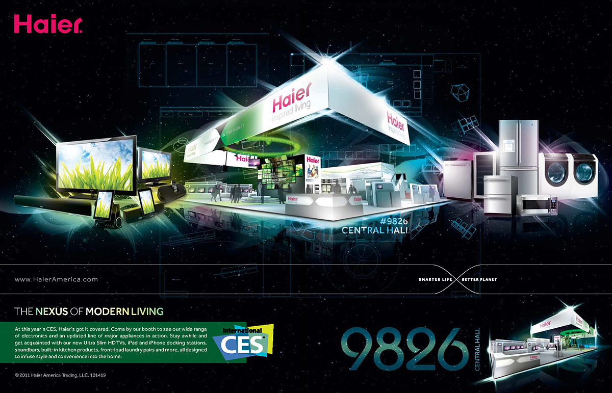 advertisement  CES  electronics  home appliances print