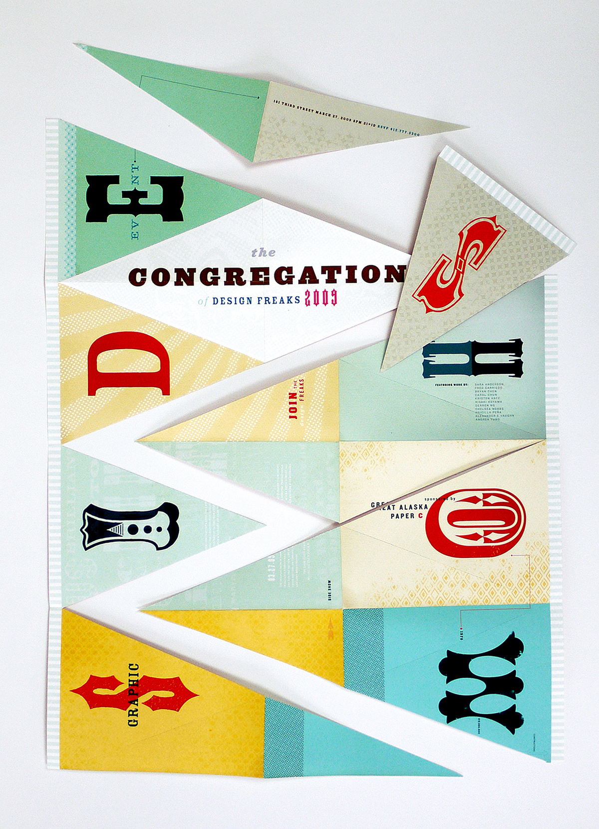 Invitation graphic mailer Event paper Alaska Totem indigenous culture digital identity