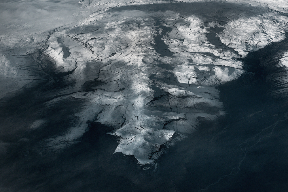 Landscape iceland apocalyptic Nature Aerial abstract epic winter fine art prints climate change