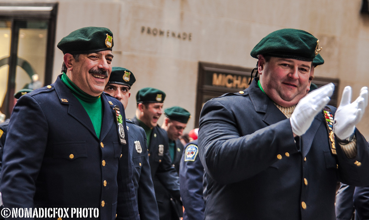 new_york nyc city usa parade st.patrick's St.Paddy's people cultures Professionals firefighters police fdny nypd Street