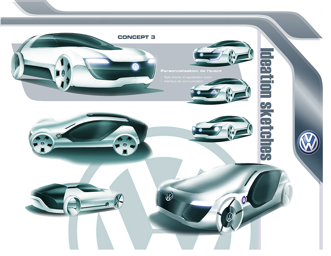 VW car design Autonomous Automotive design volkswagen electric