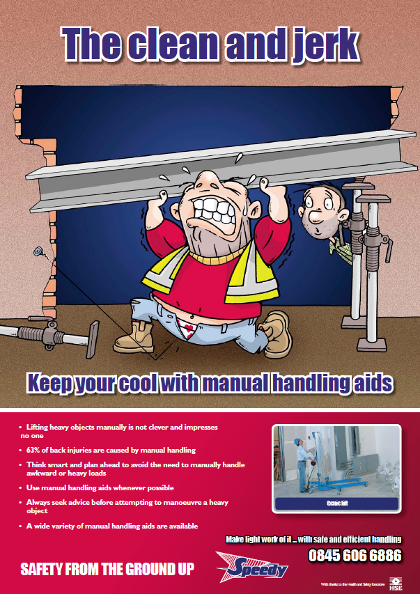 construction creative handling Health & Safety Manual Handling
