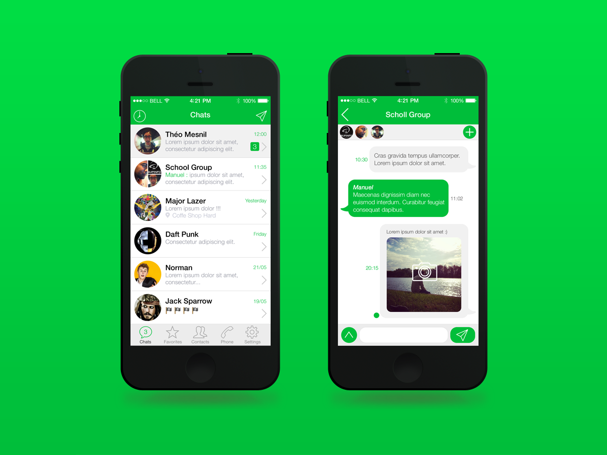 WhatsApp app text iphone apple redesign